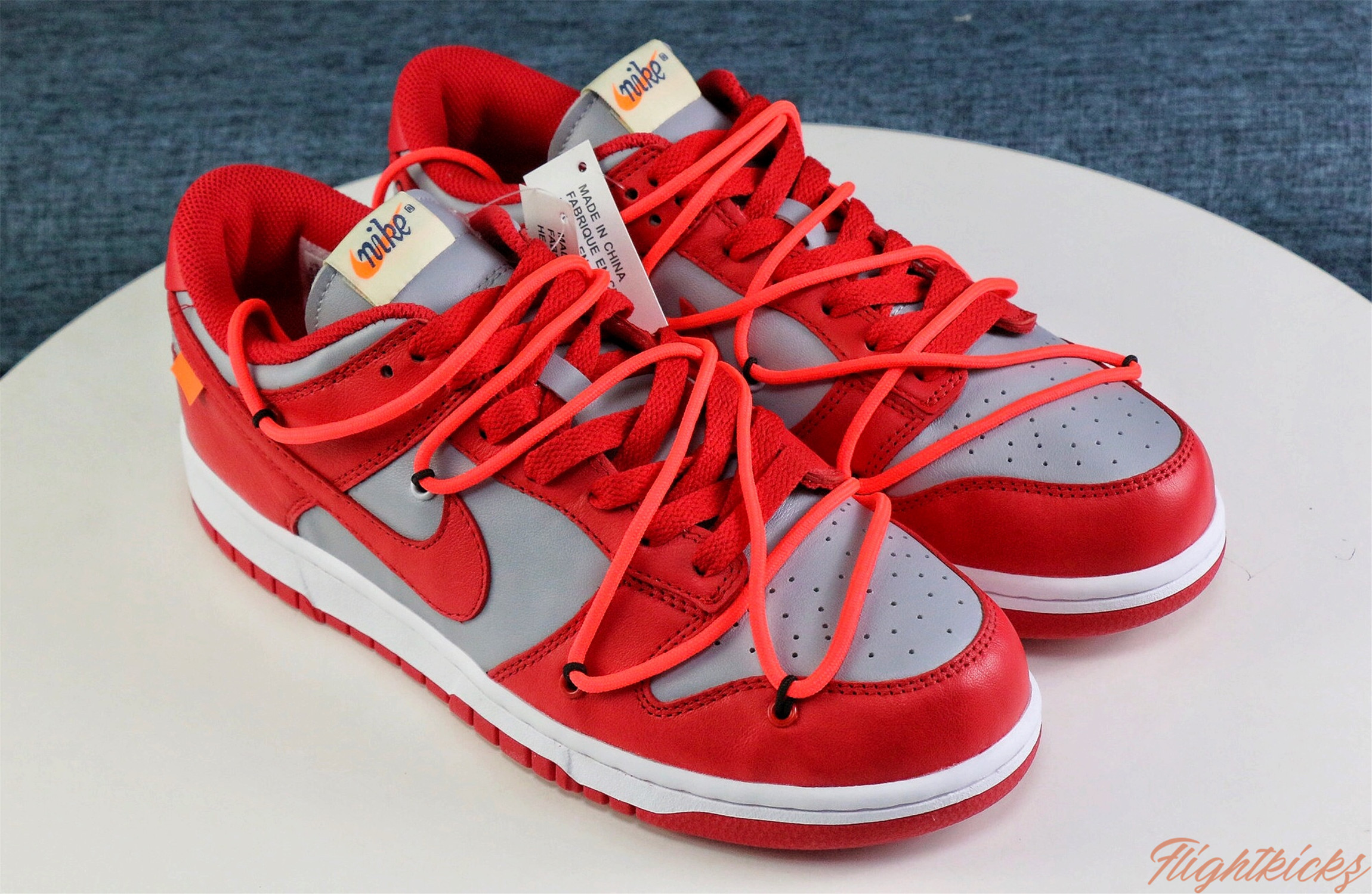 Off White X Nike SB Dunk University Red 2019(LN5 A1 Batch)