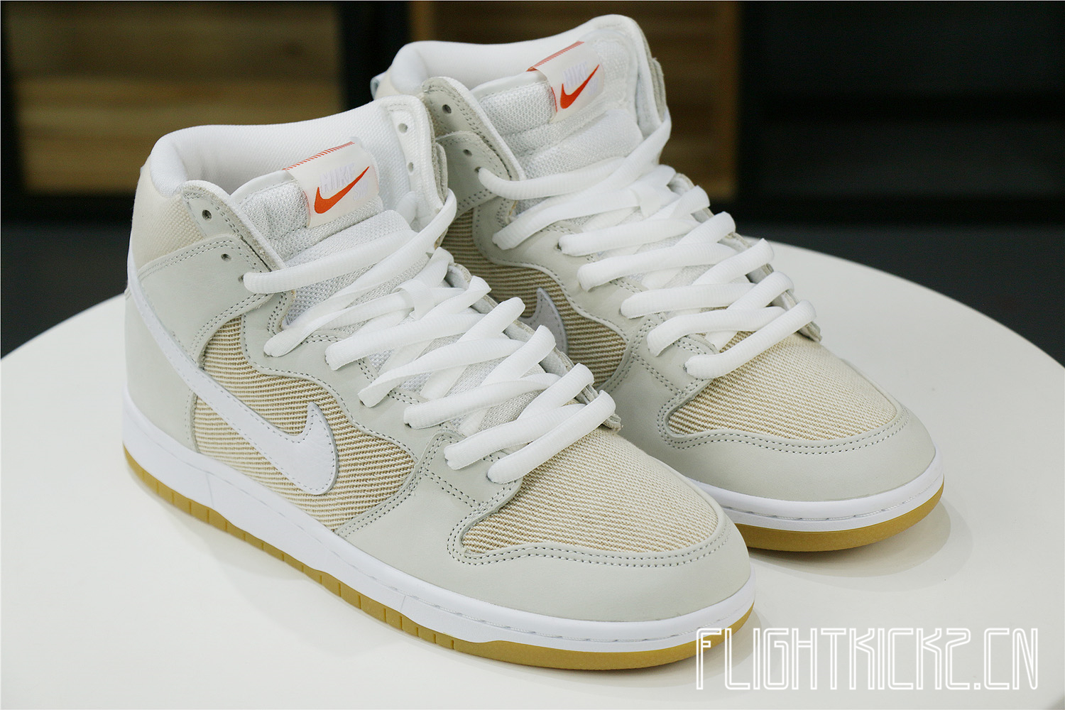 Nike SB Dunk High Pro ISO Orange Label Unbleached Natural