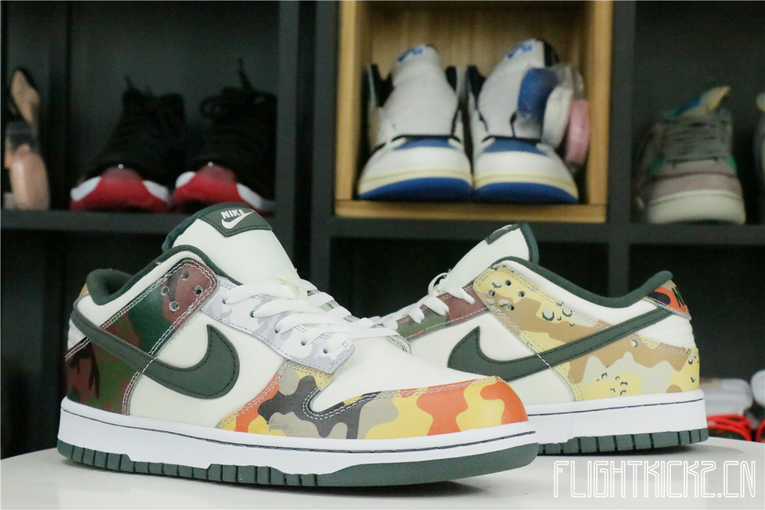 Nike Dunk Low SE Sail Multi-Camo