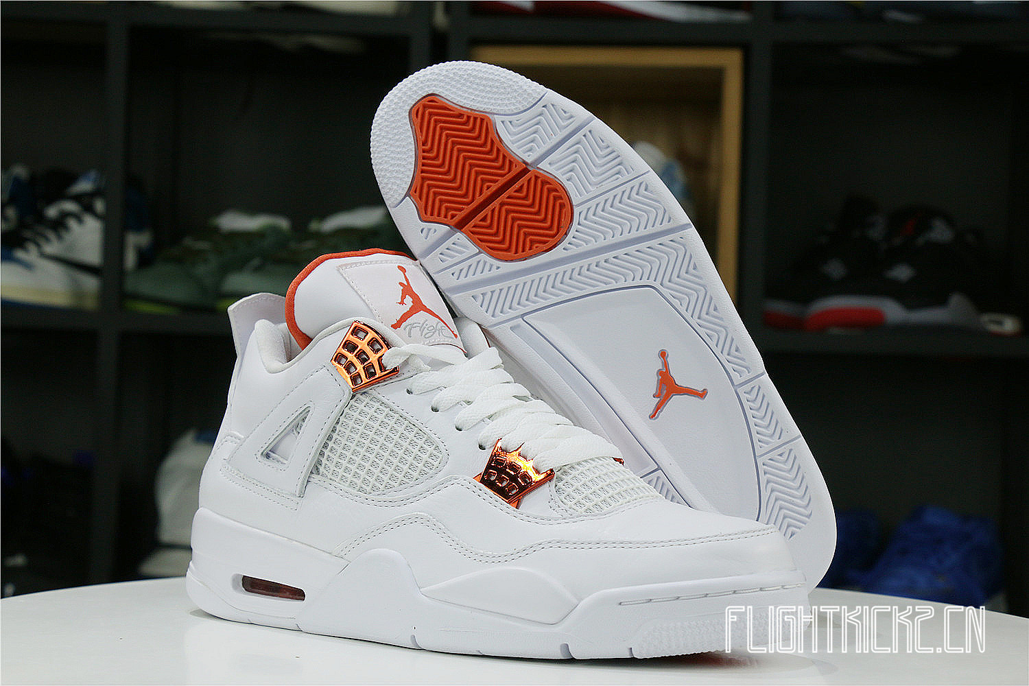 Air Jordan 4 Retro Orange Metallic 2020(LN5 A1 Batch)