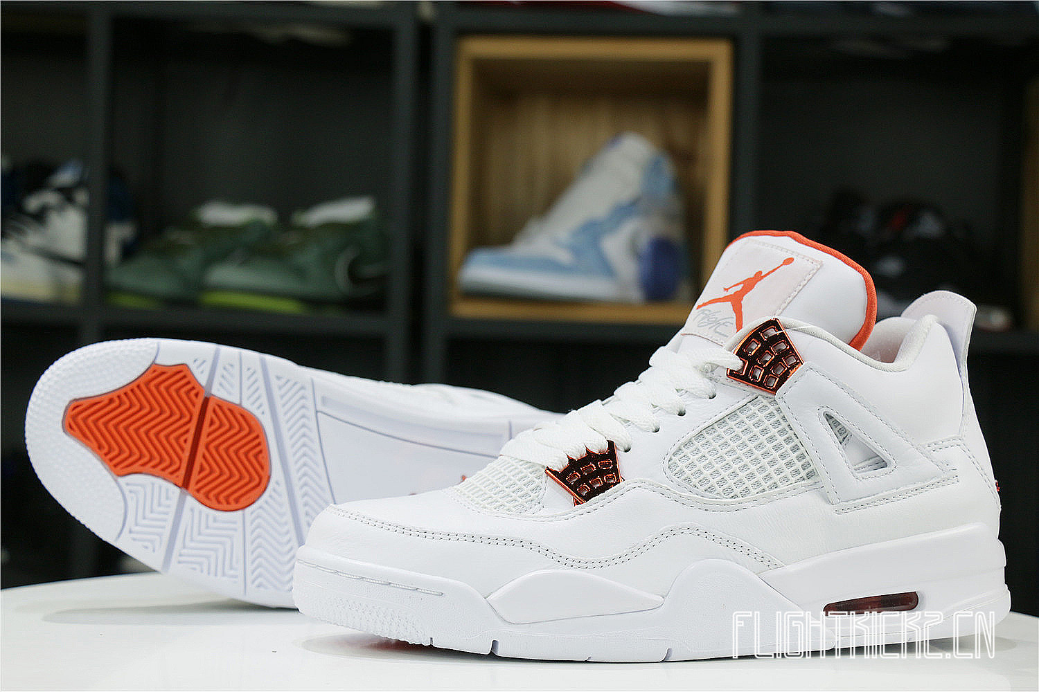 Air Jordan 4 Retro Orange Metallic 2020(LN5 A1 Batch)