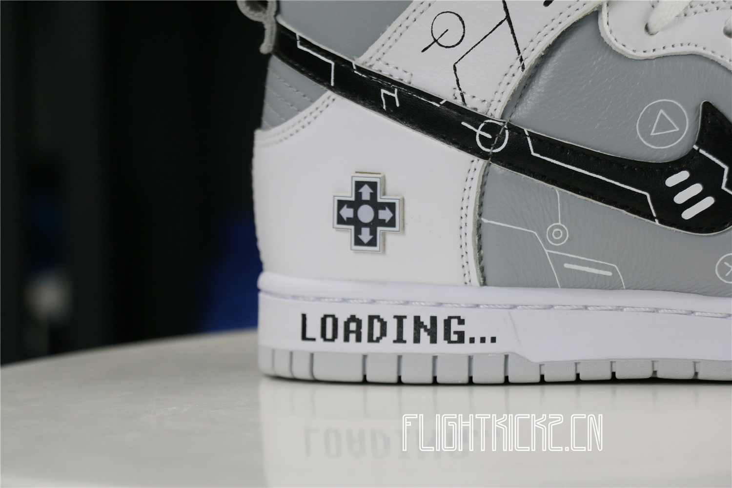 Nike Dunk High “Video Game” White Grey Black PS5 Loading