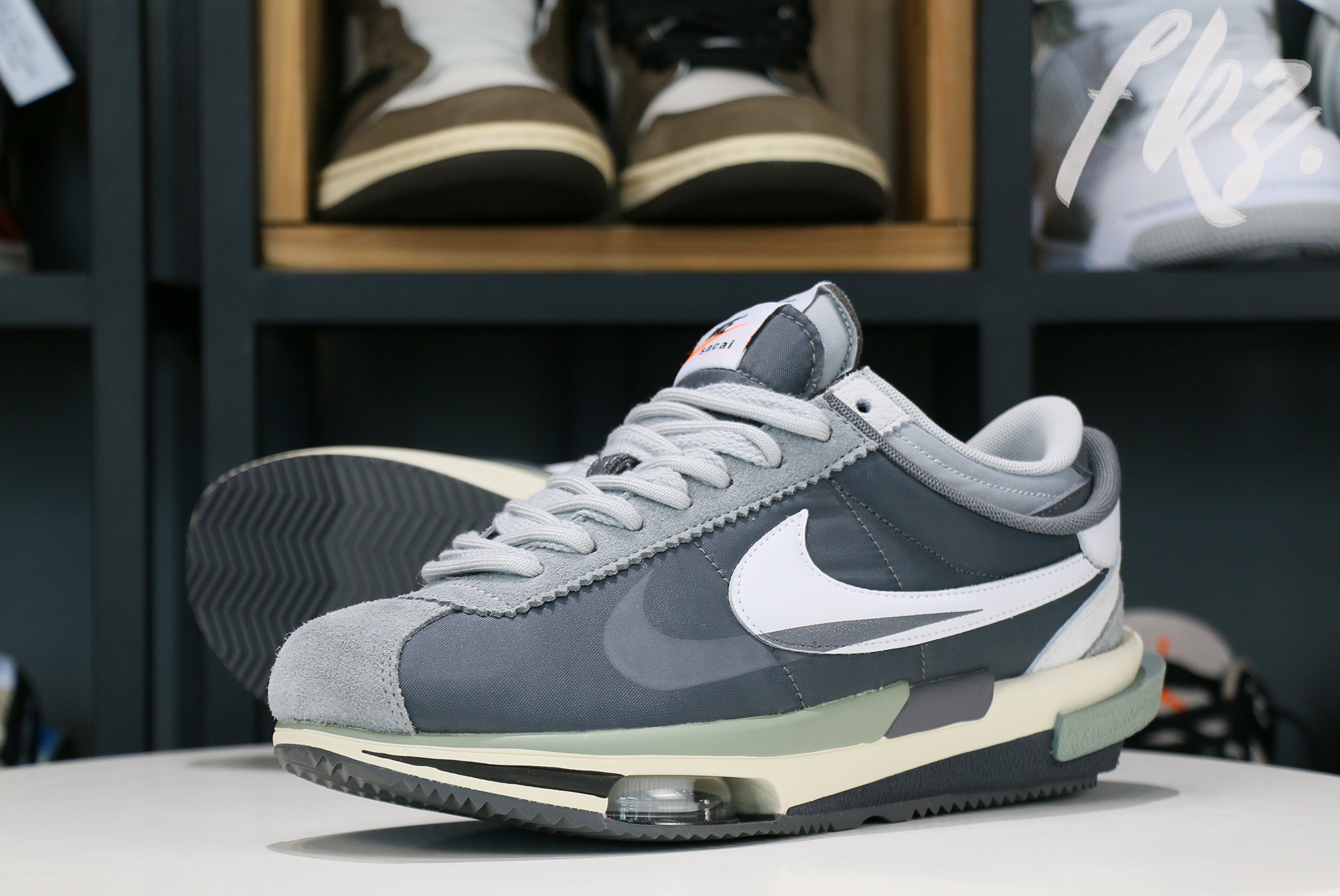 Sacai x Nike Cortez 4.0 White Gray 2022