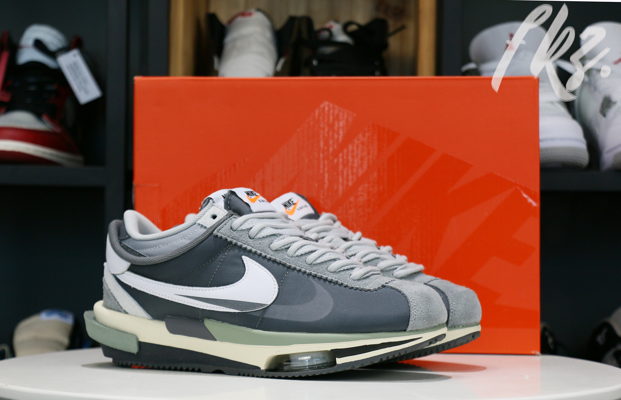 Sacai x Nike Cortez 4.0 White Gray 2022