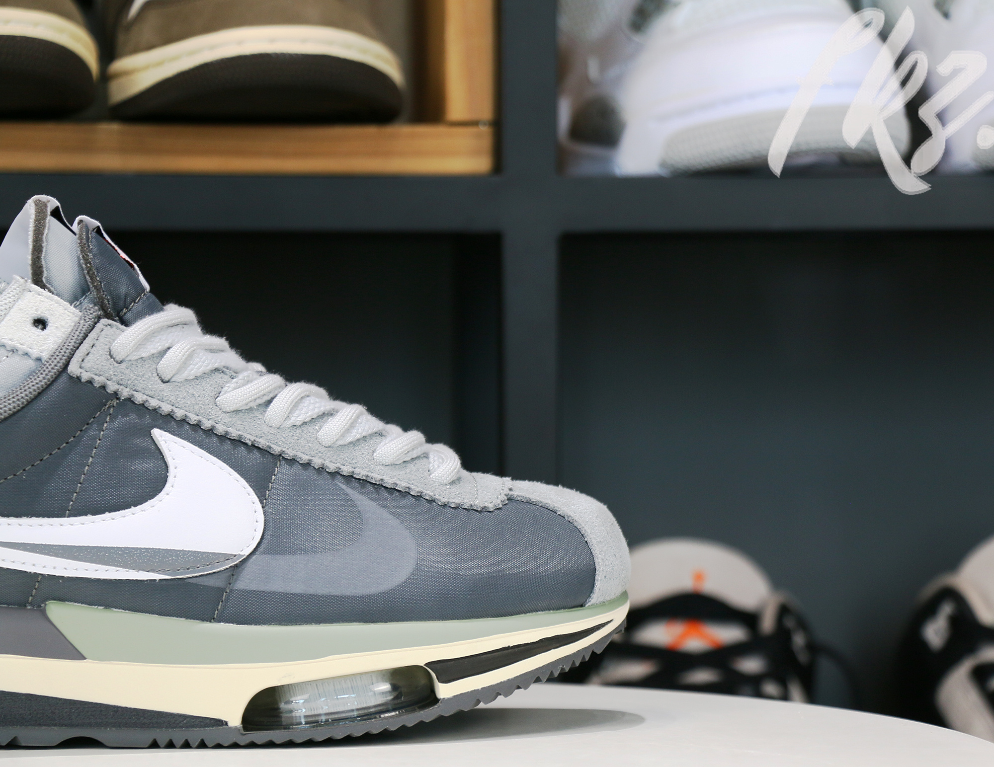 Sacai x Nike Cortez 4.0 White Gray 2022