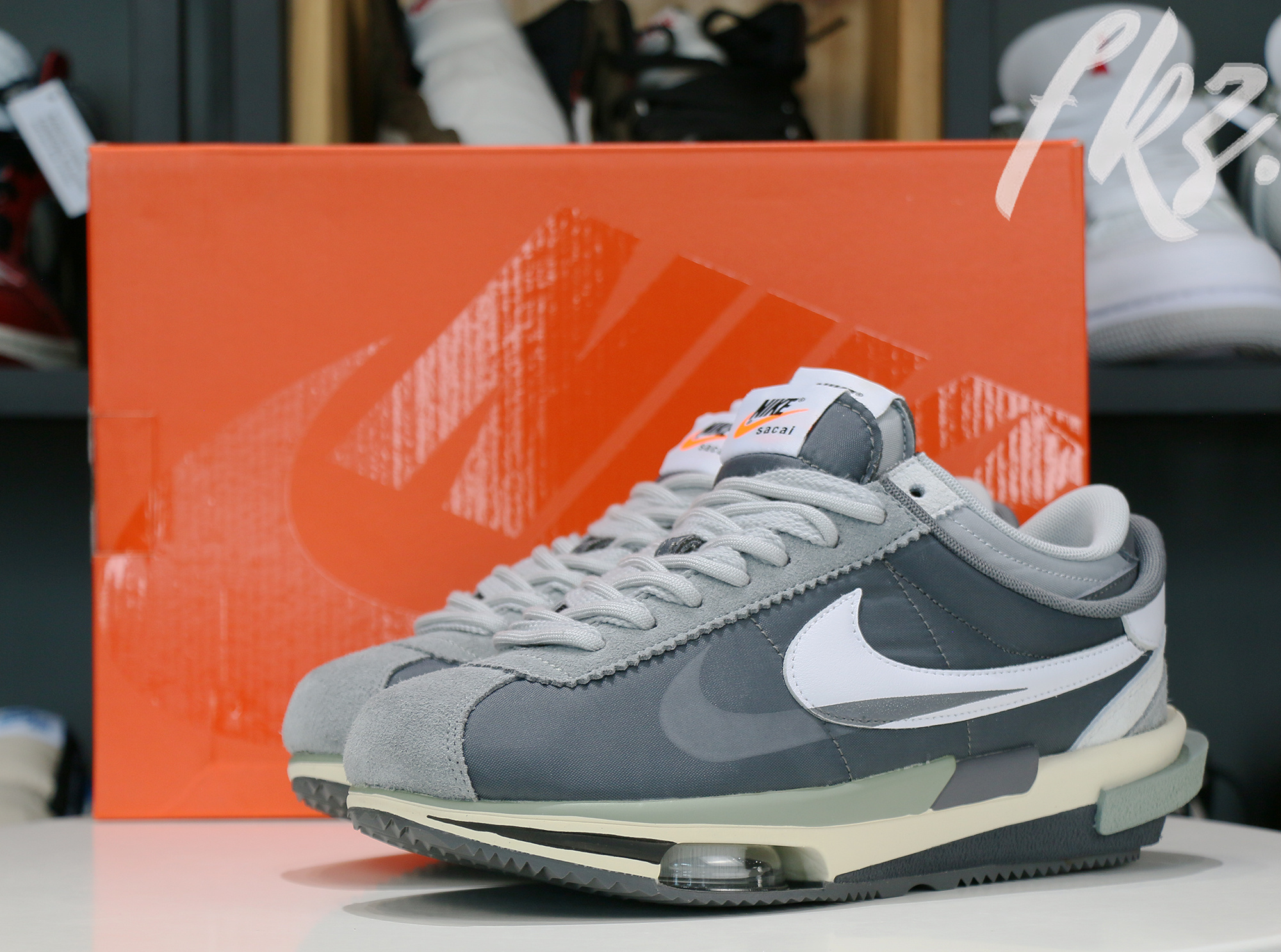 Sacai x Nike Cortez 4.0 White Gray 2022