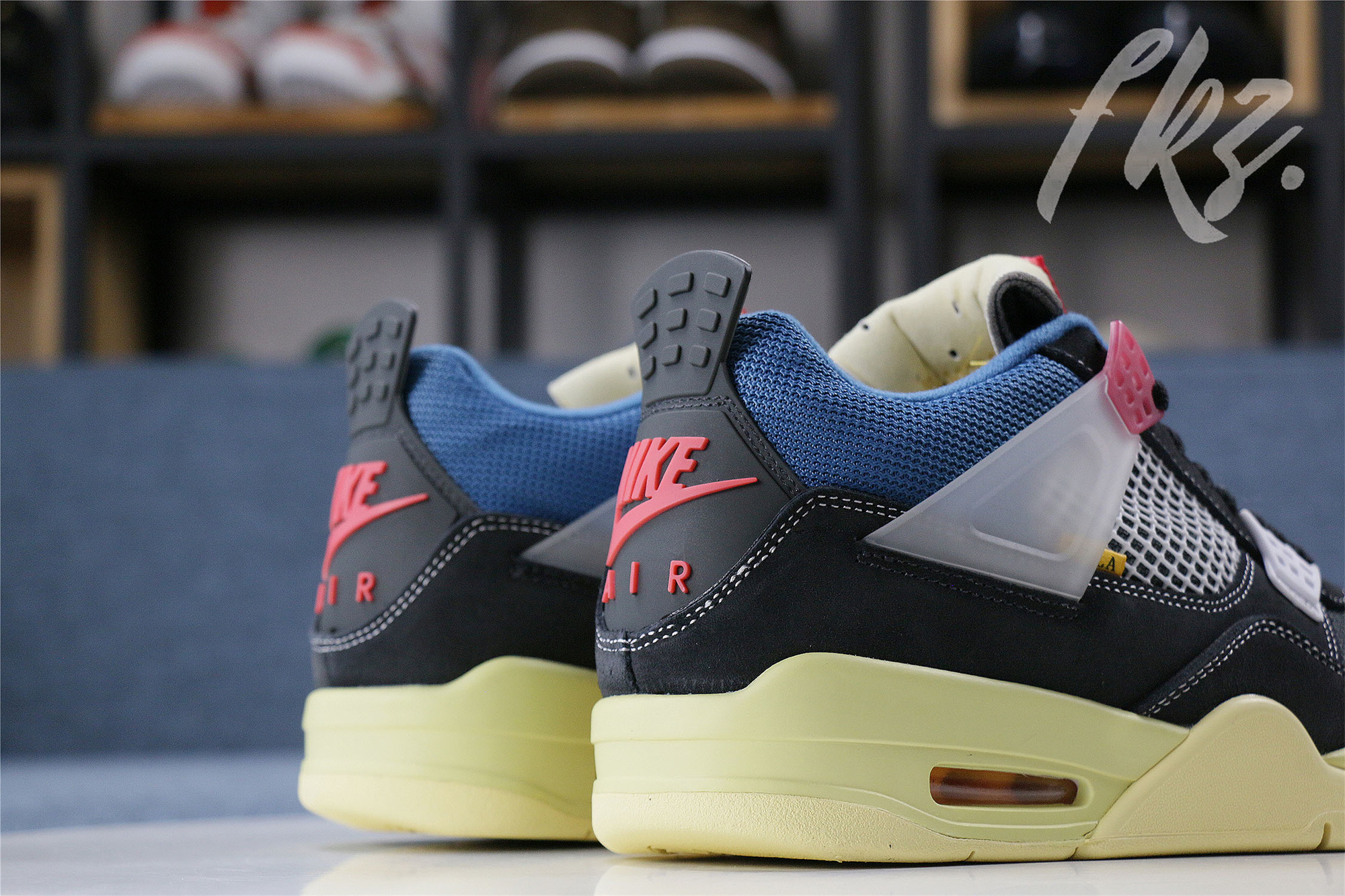 Union LA X Air Jordan 4 Retro Off Noir(GS) (LN5 A1 Batch)