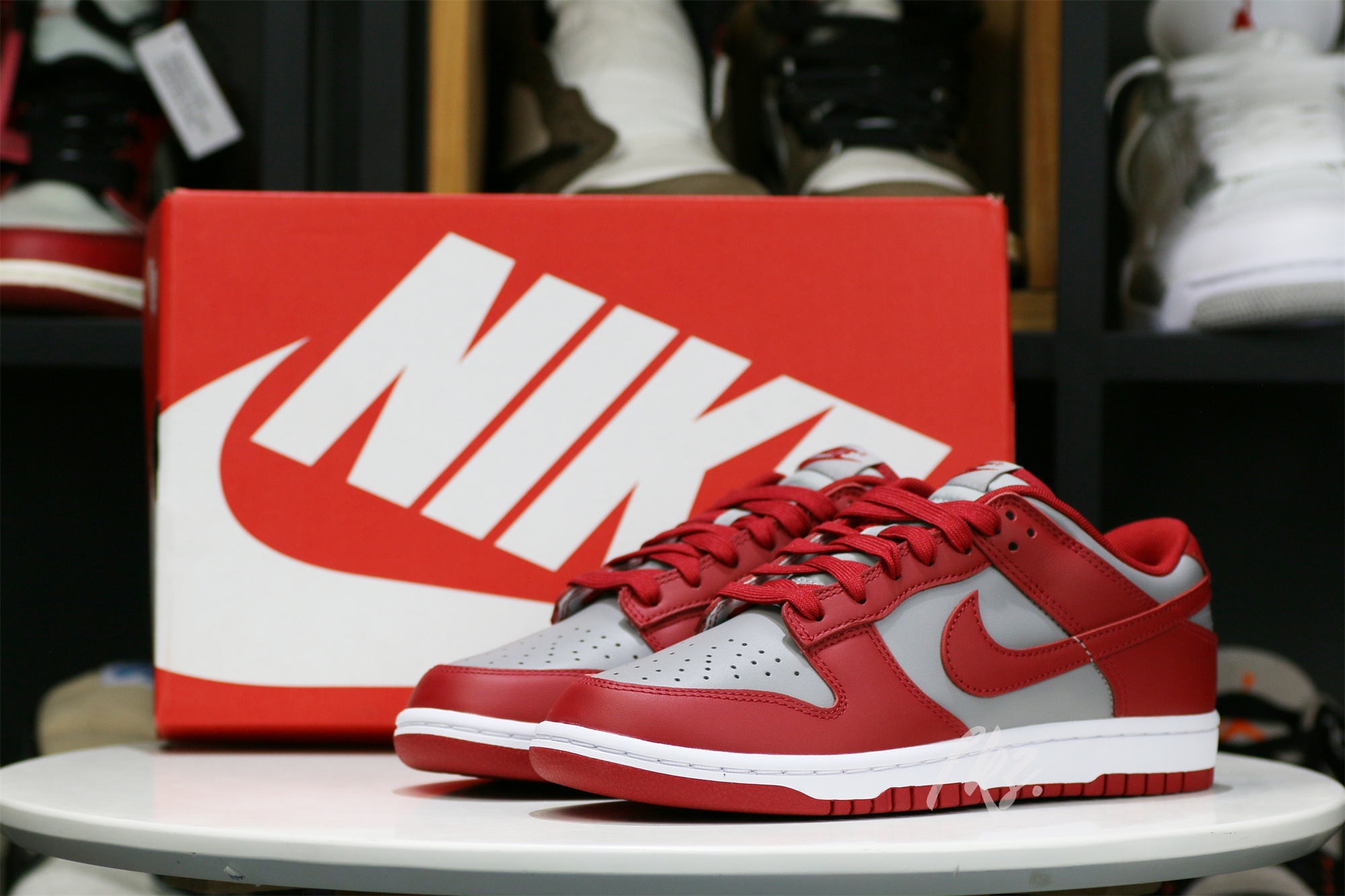 Nike Dunk Low Retro Medium Grey Varsity Red UNLV (2021)(LN5 A1 Batch)