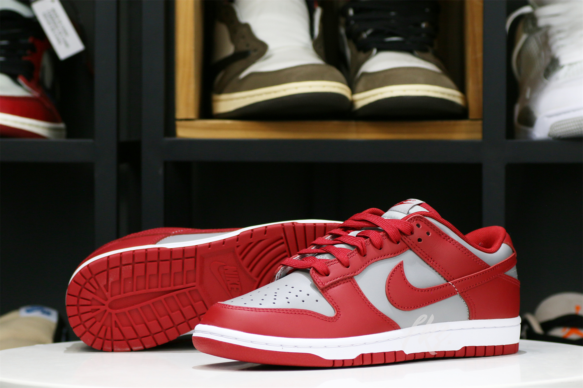Nike Dunk Low Retro Medium Grey Varsity Red UNLV (2021)(LN5 A1 Batch)