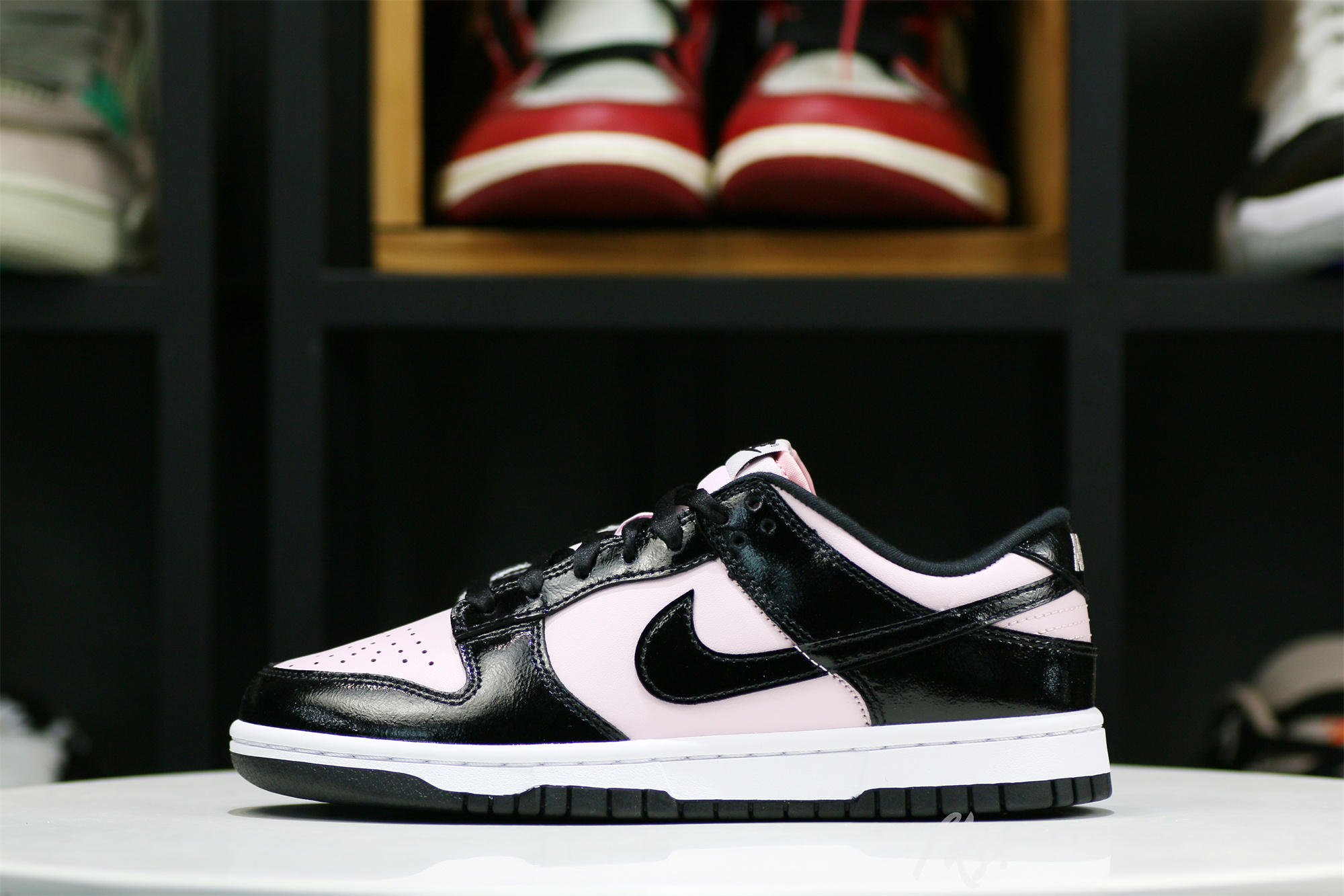 Nike Dunk Low Pink and Black Patent