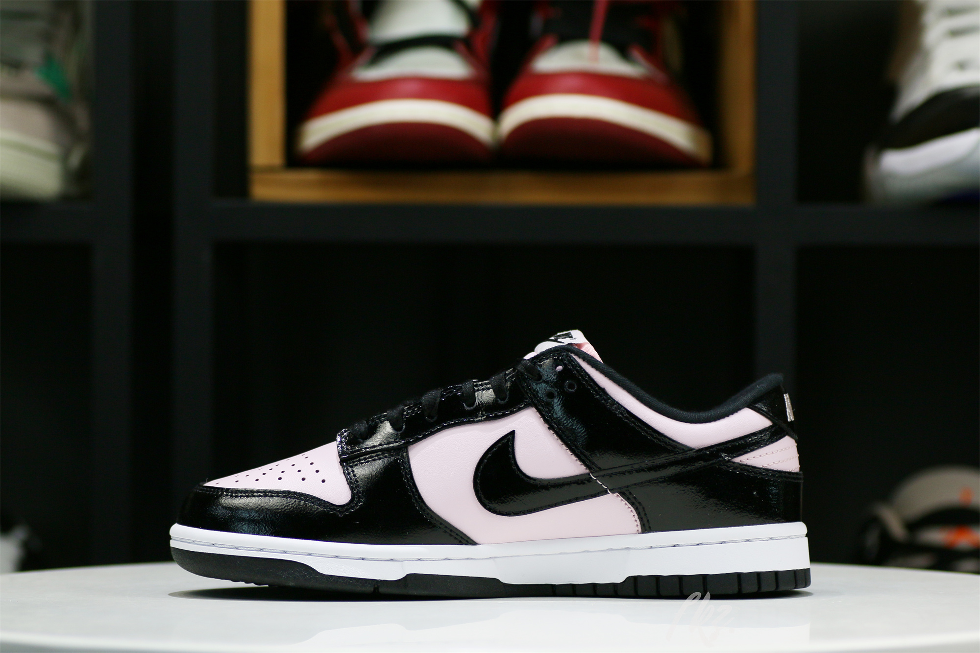Nike Dunk Low Pink and Black Patent