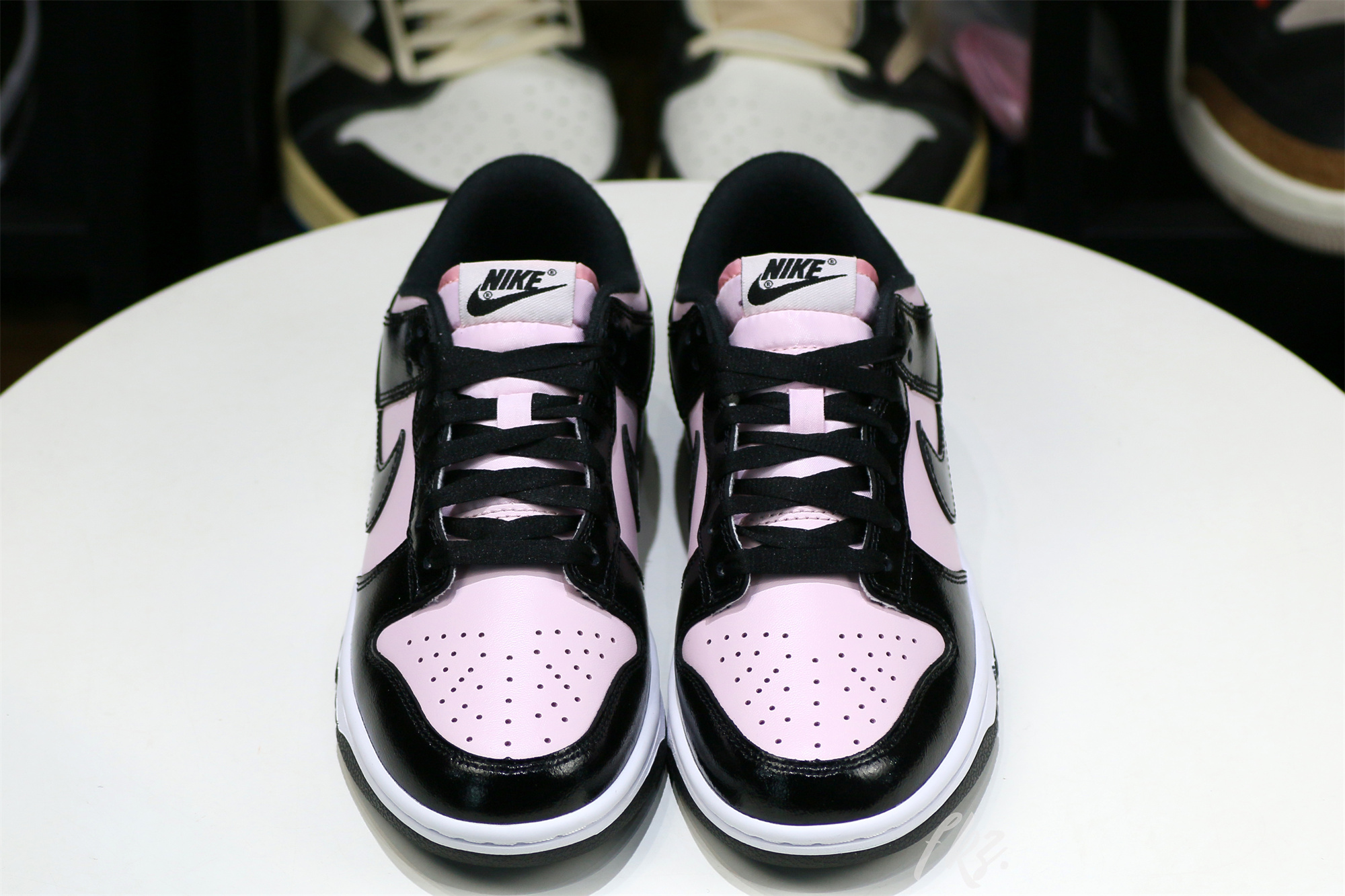 Nike Dunk Low Pink and Black Patent