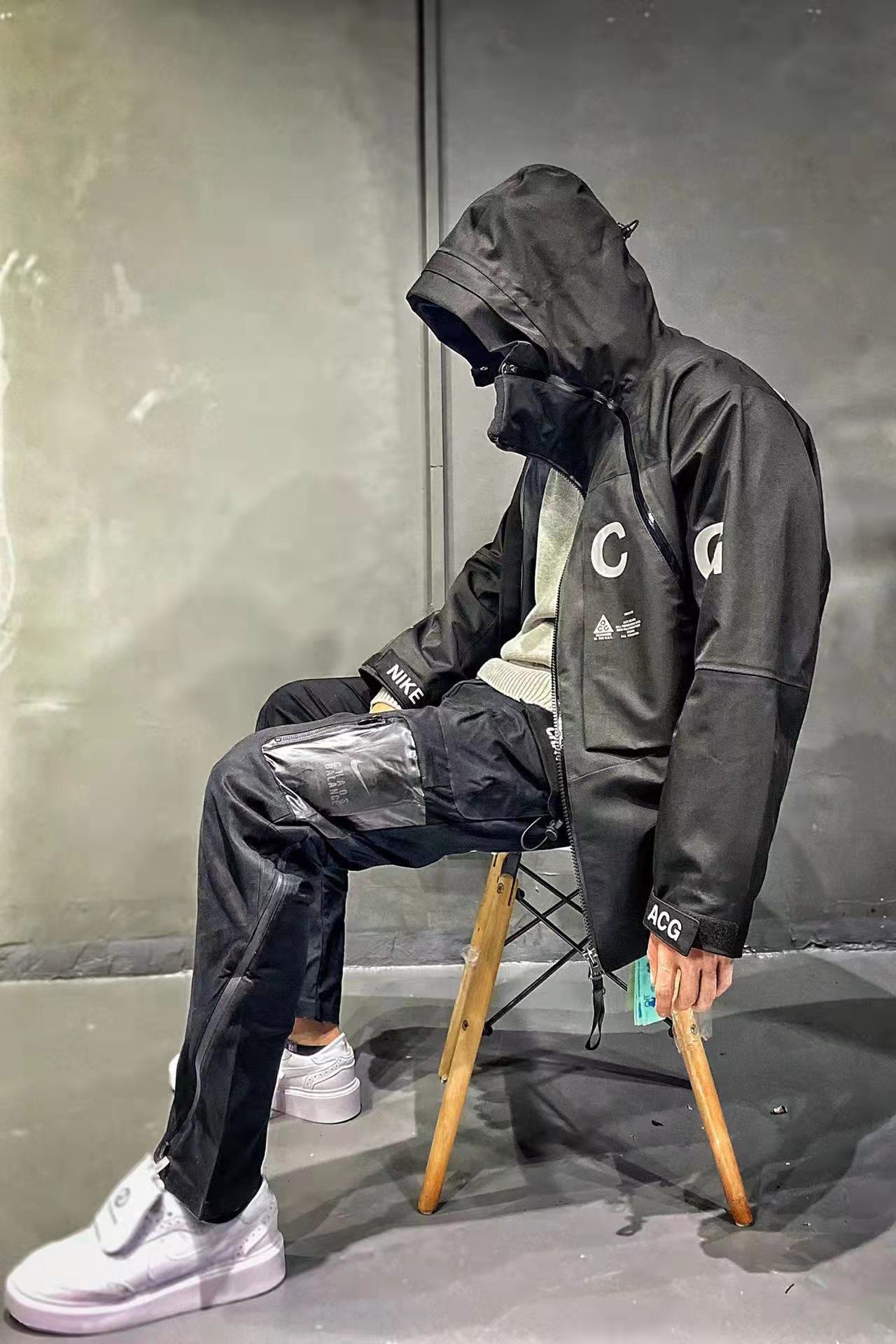 NK classic high-end ACG series all-weather pressed rubber functional two-in-one functional rash jacket