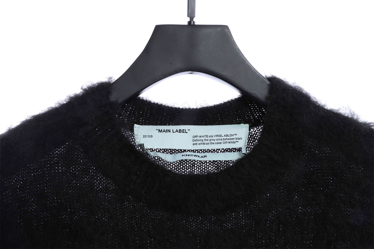 OFF WHITE Mohair Sweater Gradient 3