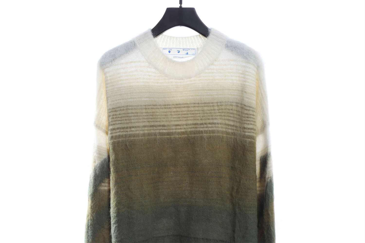 OFF WHITE Mohair Sweater Gradient