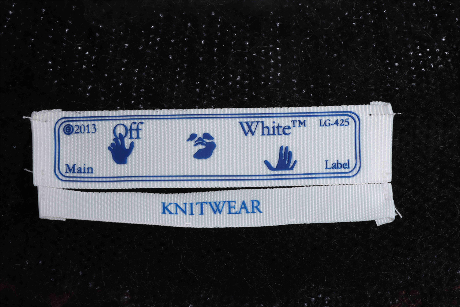 OFF WHITE Mohair Sweater Arrow Gradient