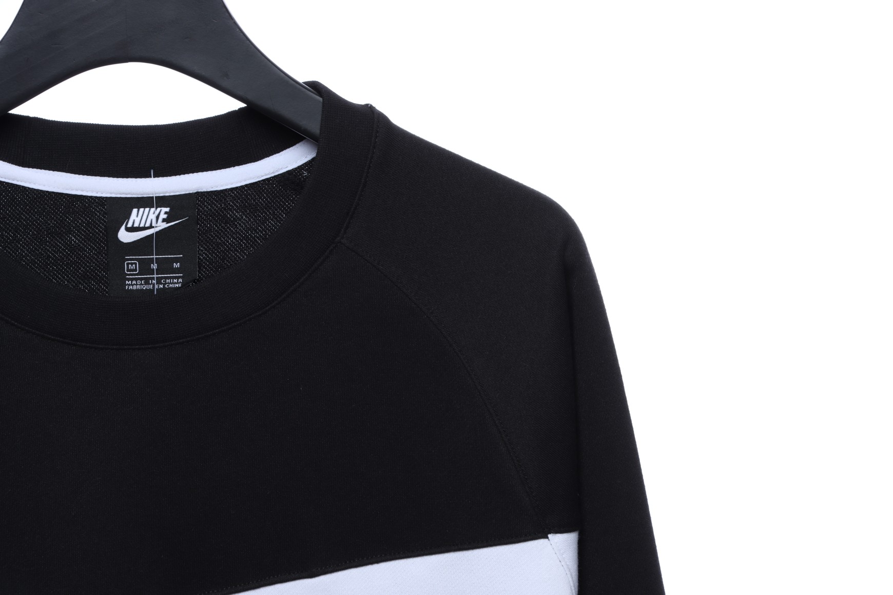 Nike big hook patchwork round neck sweatshirt Hoodie