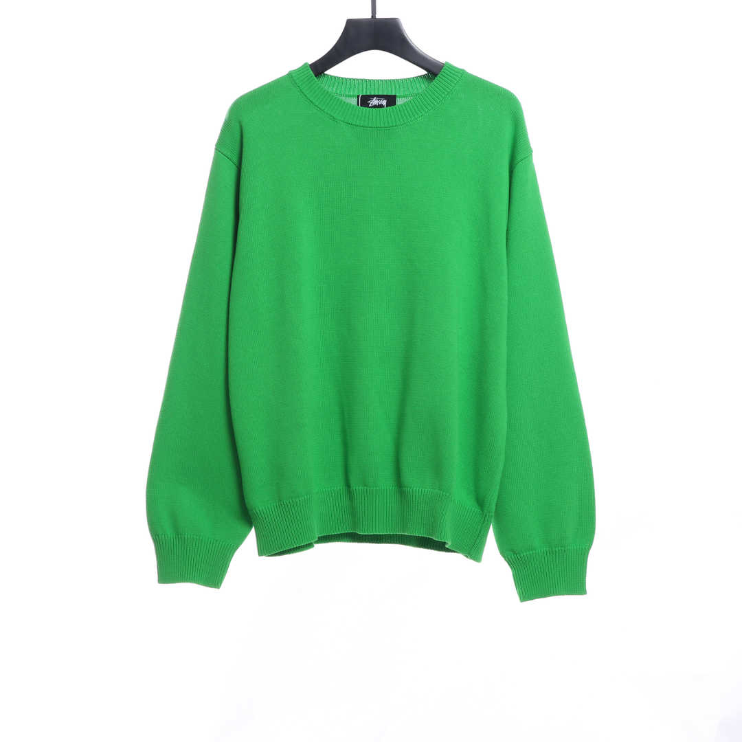 Stussy22SS Crown Crew Neck Pullover Long Sleeve Sweater