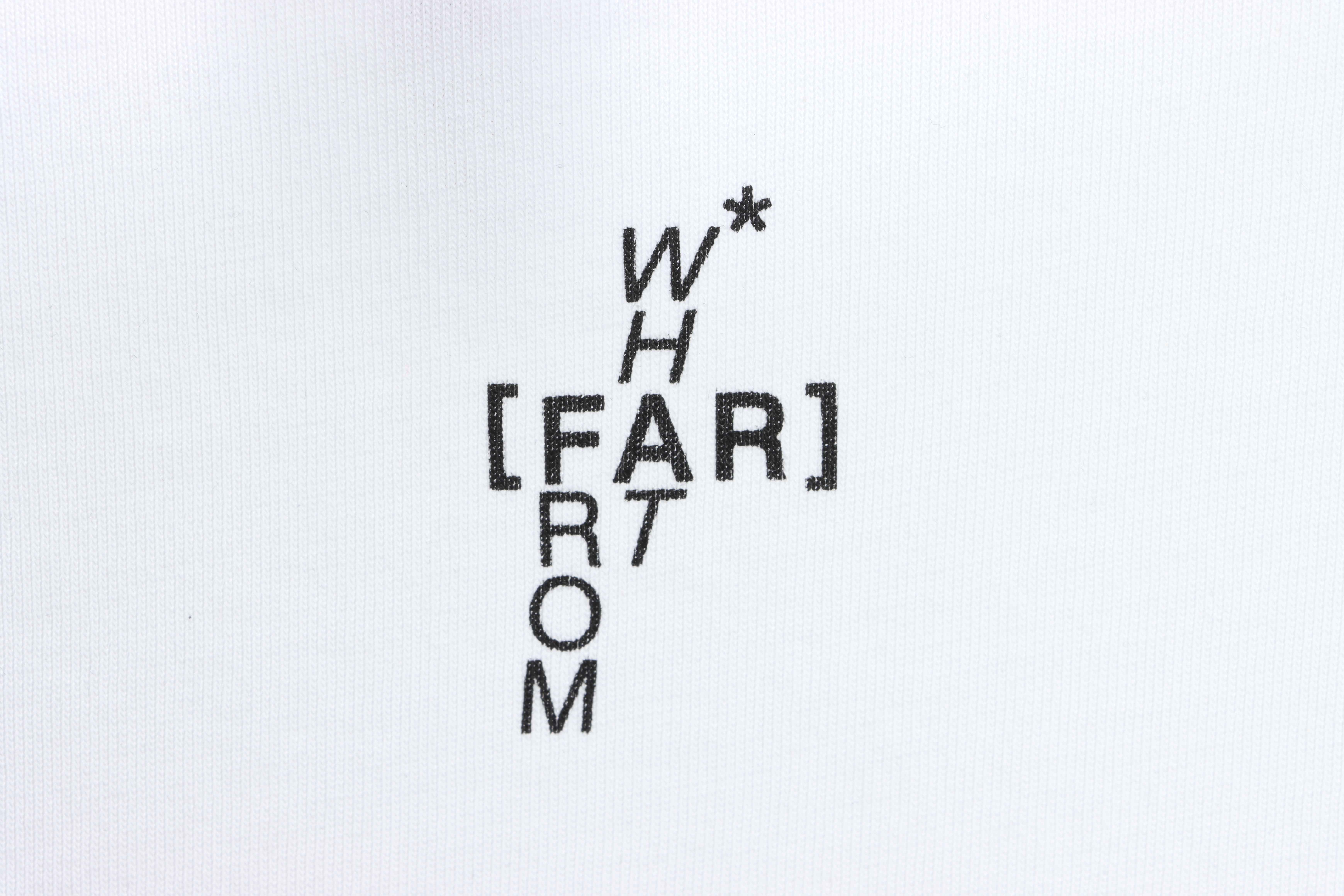 FAR.ARCHIVE Double Row Slogan Letter Short Sleeve T-Shirt