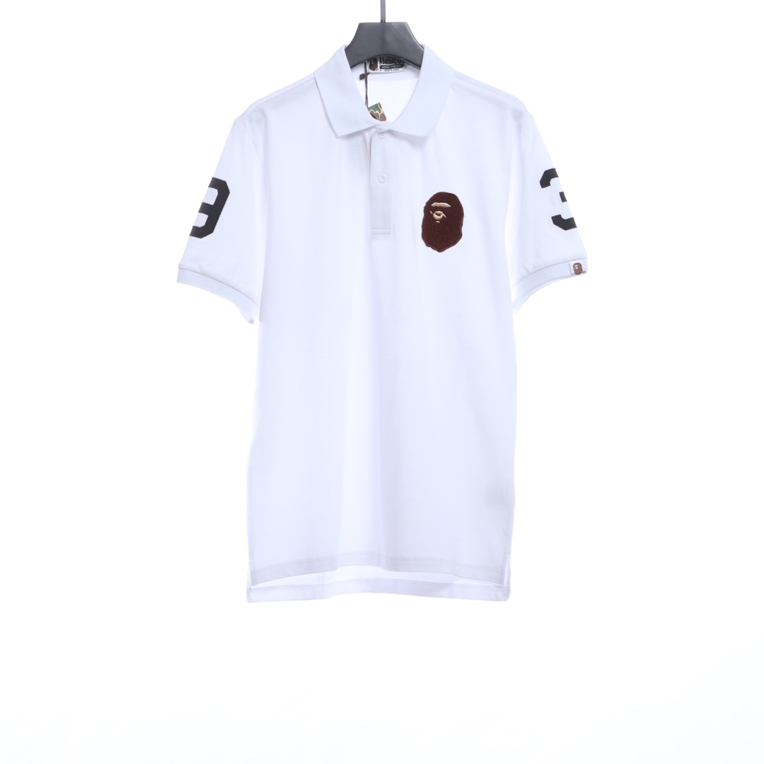 BAPE ape head towel embroidered POLO