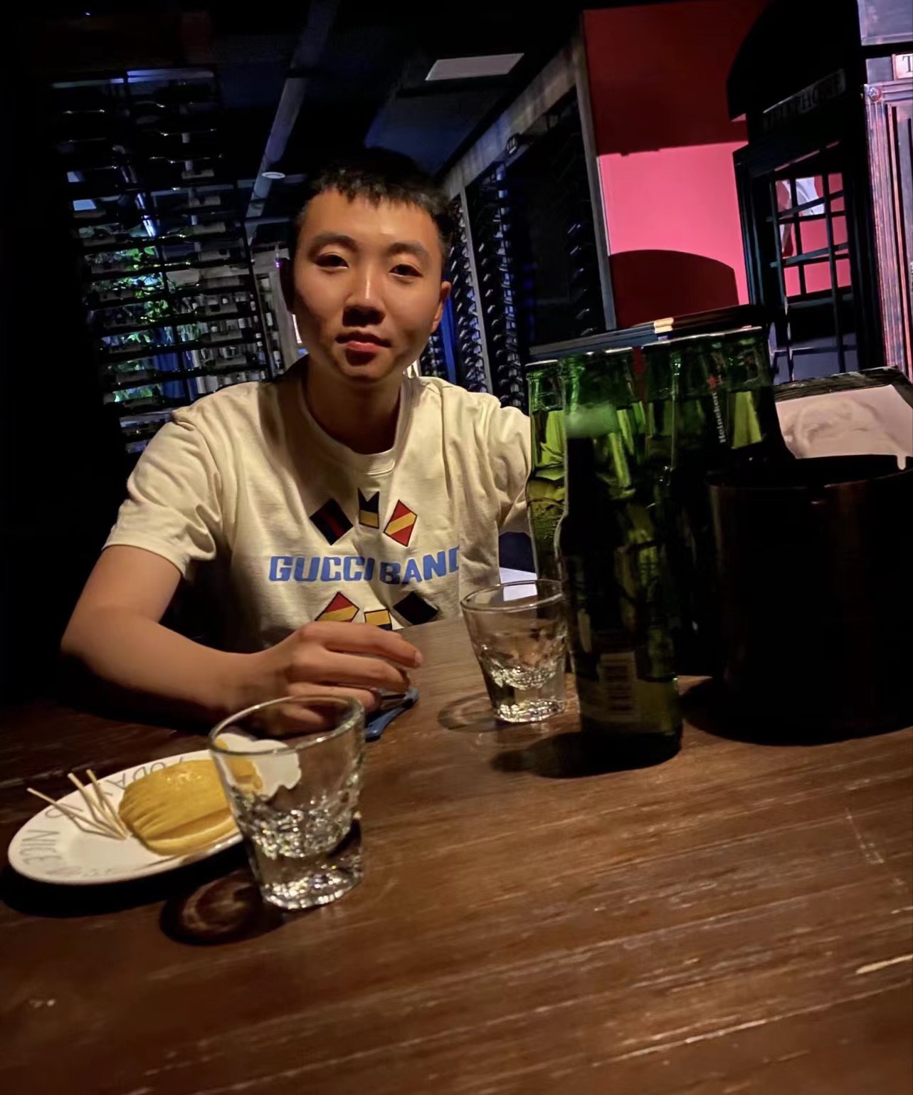 Guc1 BAND flag embroidery short sleeves