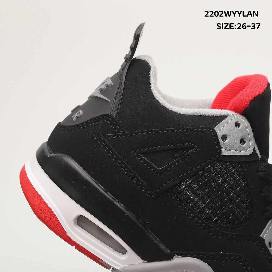 Air Jordan 4 Retro Bred 2019 Toddler
