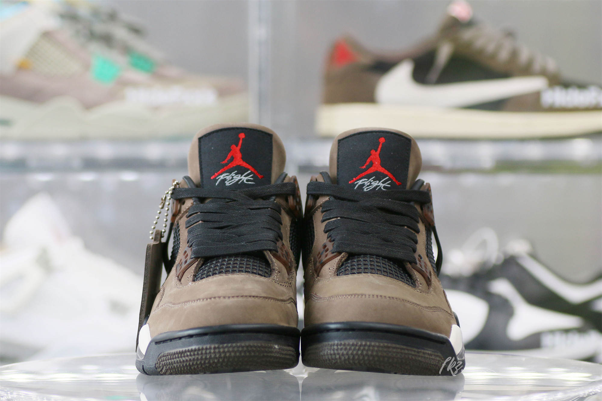 Air Jordan 4 Retro Travis Scott Olive Custom Shoes