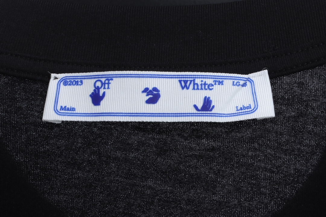 OW Caravaggio black and white religious short sleeves