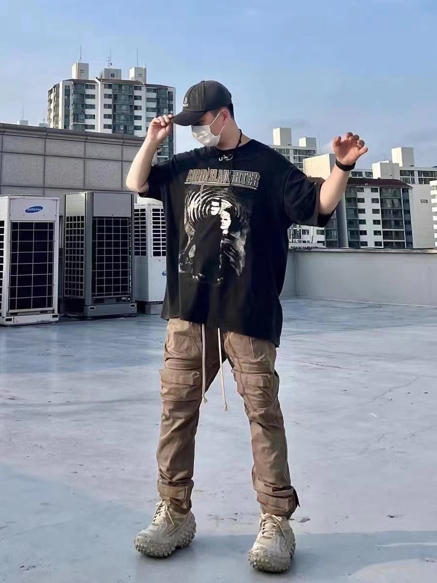 Gra1lz Washed Portrait Short Sleeve T-Shirt