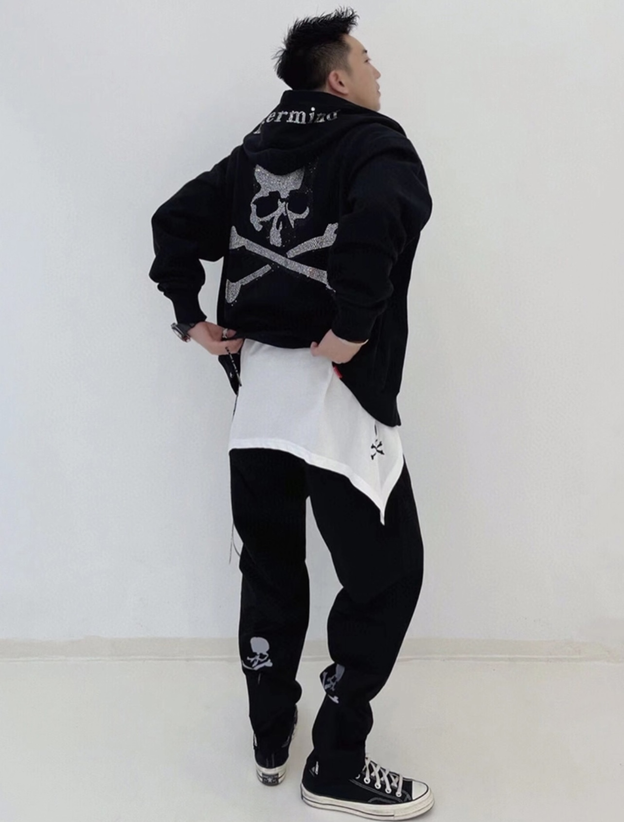 MMJ joint Dickies reflective printed logo trousers