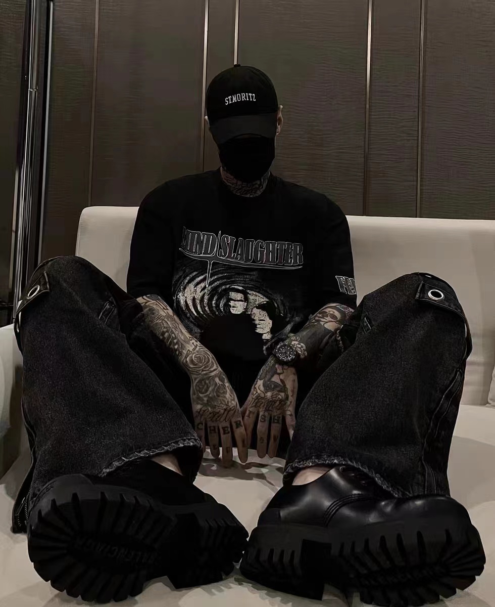 Gra1lz Washed Portrait Short Sleeve T-Shirt