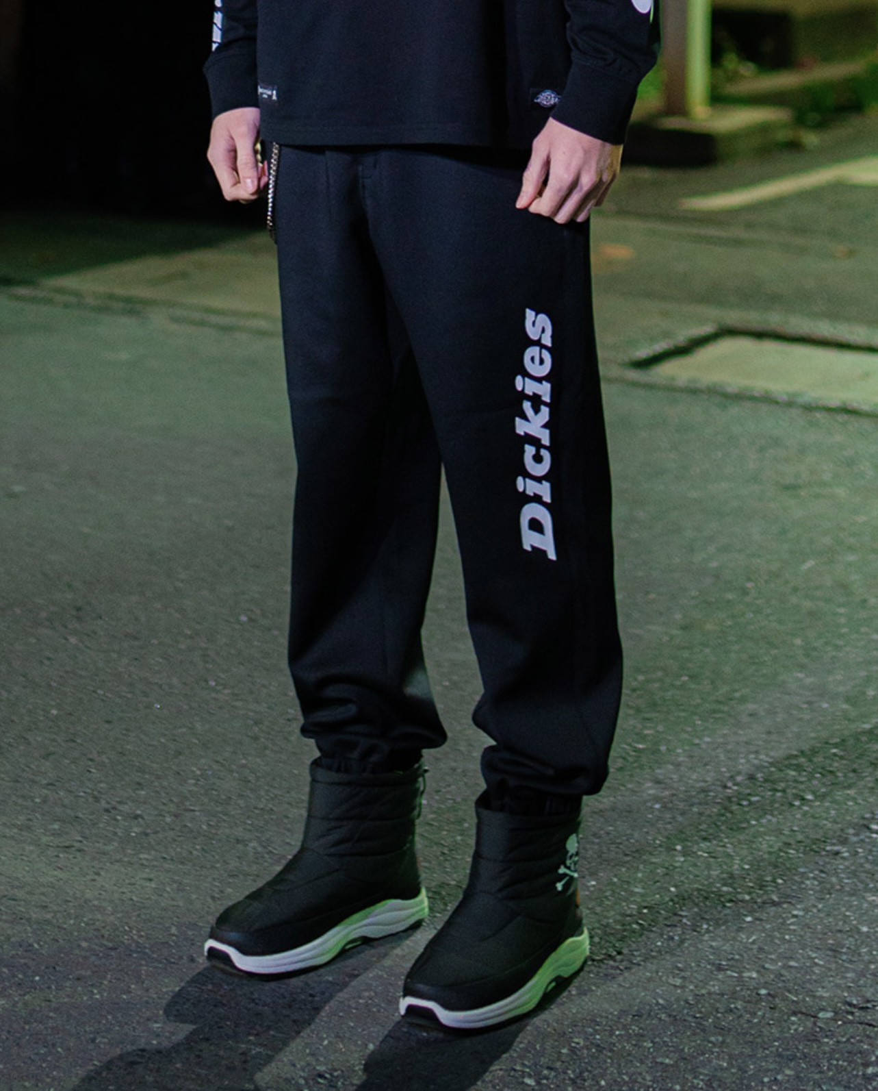 MMJ joint Dickies reflective printed logo trousers