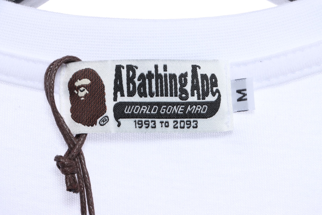 BAPE ape head logo colorful print short sleeves
