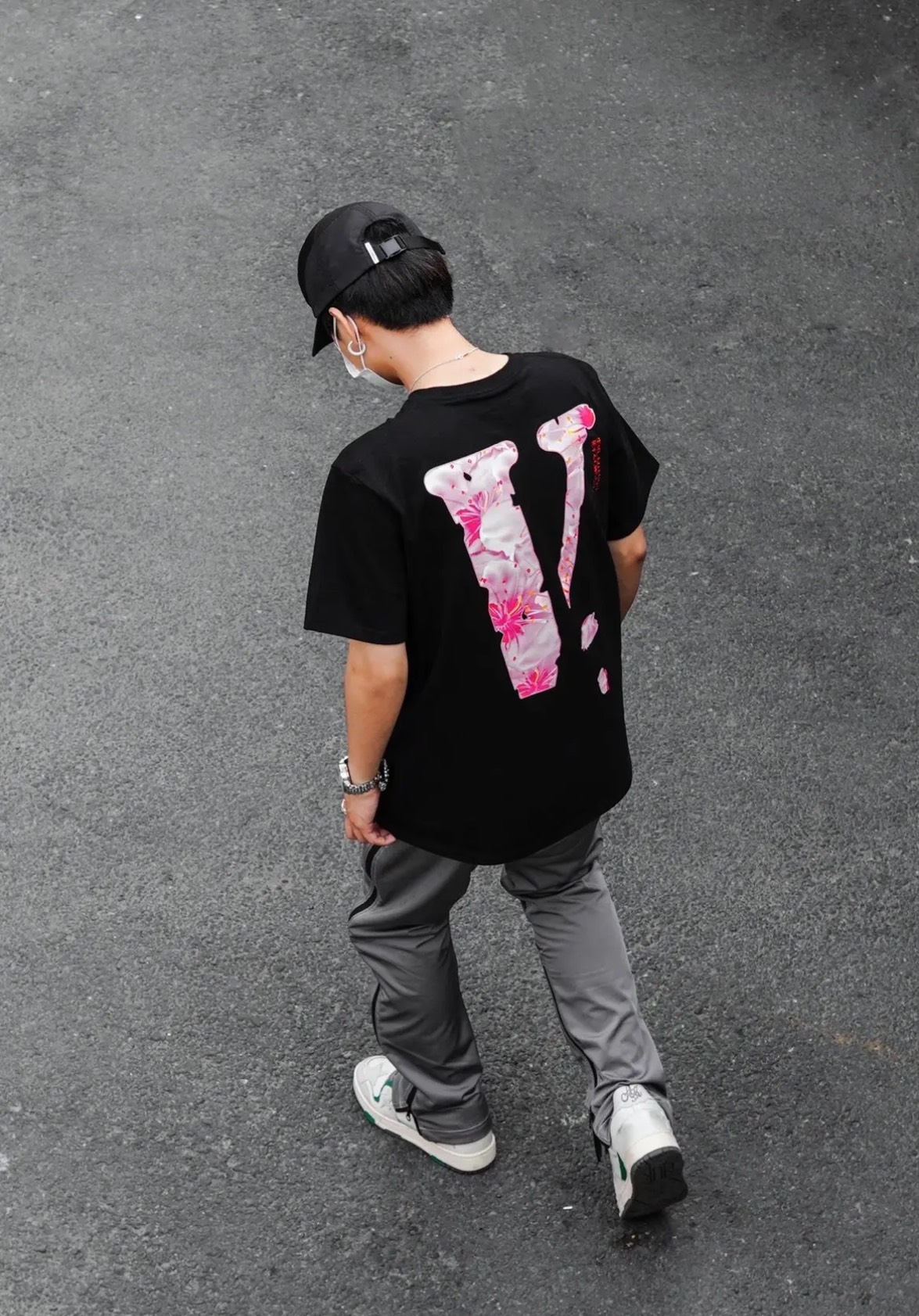 VLONE Sakura Cherry Blossom Print Short Sleeves