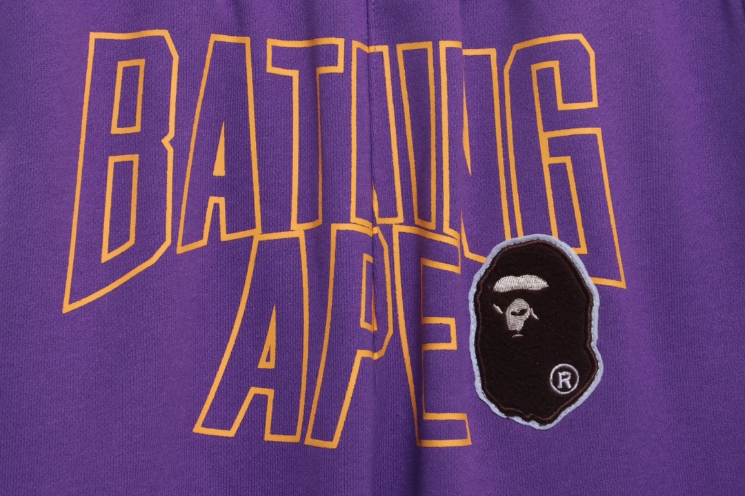 BAPE ape-man printed shorts