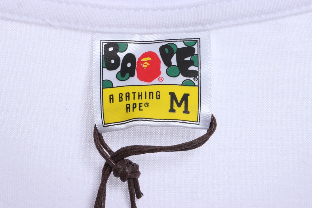 BAPE camouflage ape head pattern hit color letter printing short sleeves