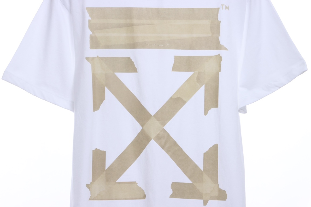 OW tape arrowhead printing short sleeves