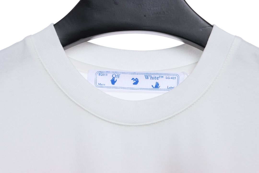 OW logo red graffiti arrow skull short sleeves