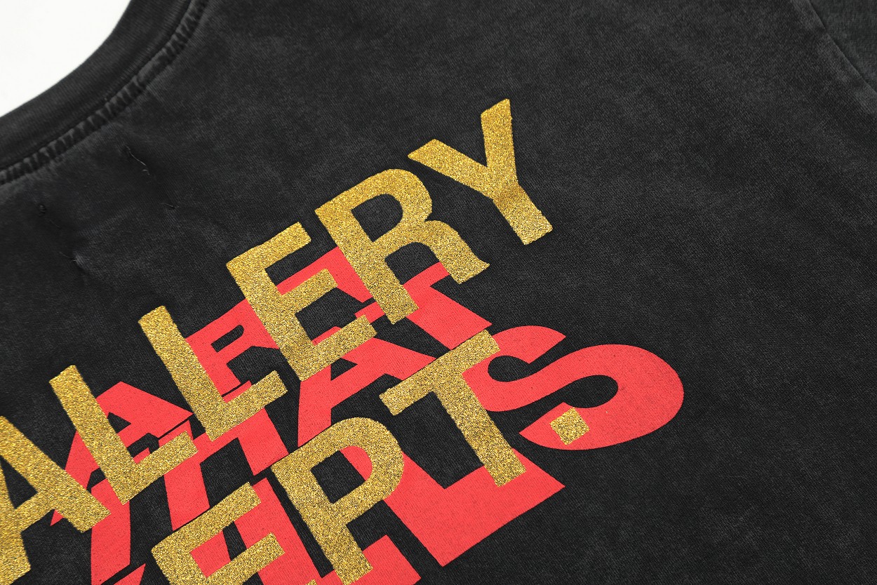 Gallery Dep Retro black-and-white TV set printing and washing to make old short sleeves