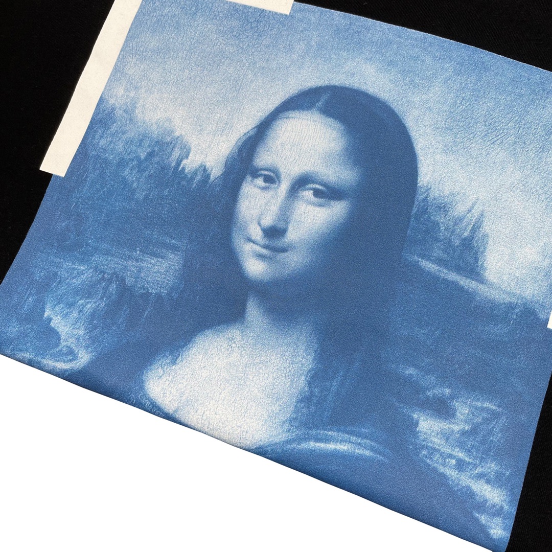 Ow blue Mona Lisa short sleeves