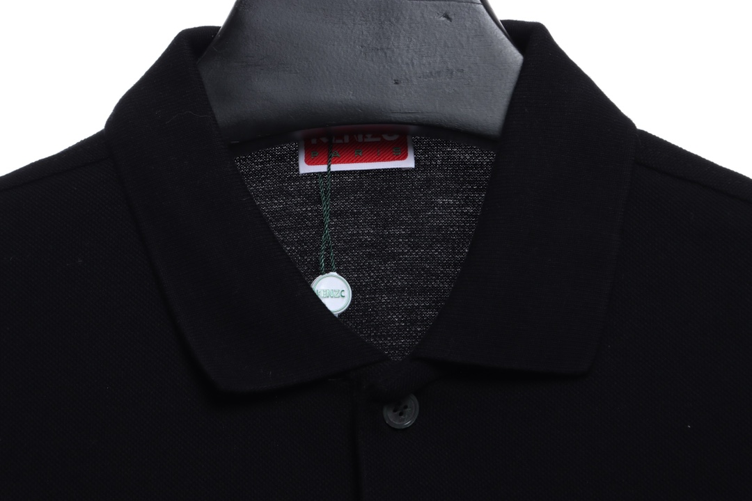 kenzo crabapple flower embroidery POLO short sleeves