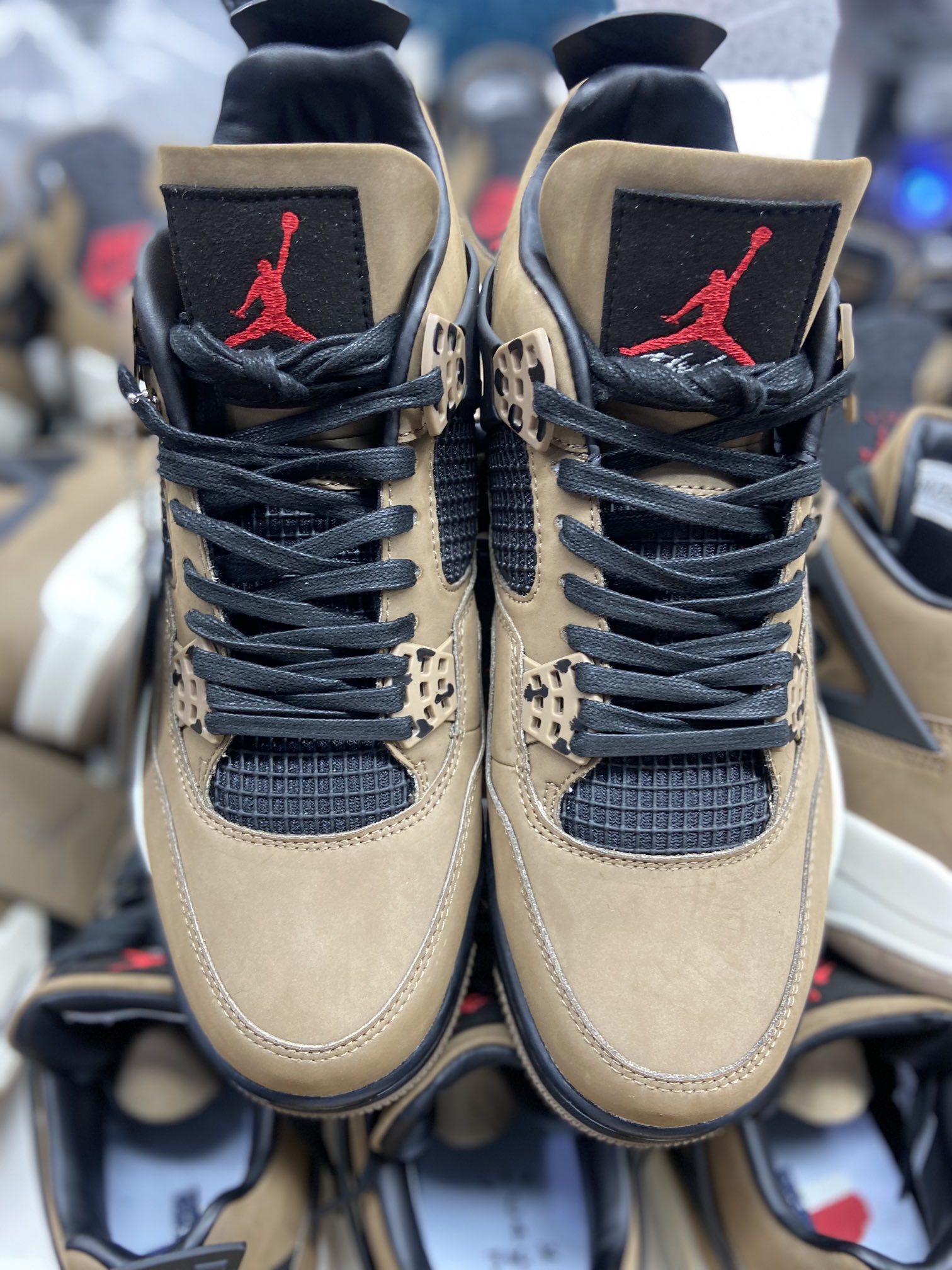 Air Jordan 4 Retro Travis Scott Olive Custom Shoes