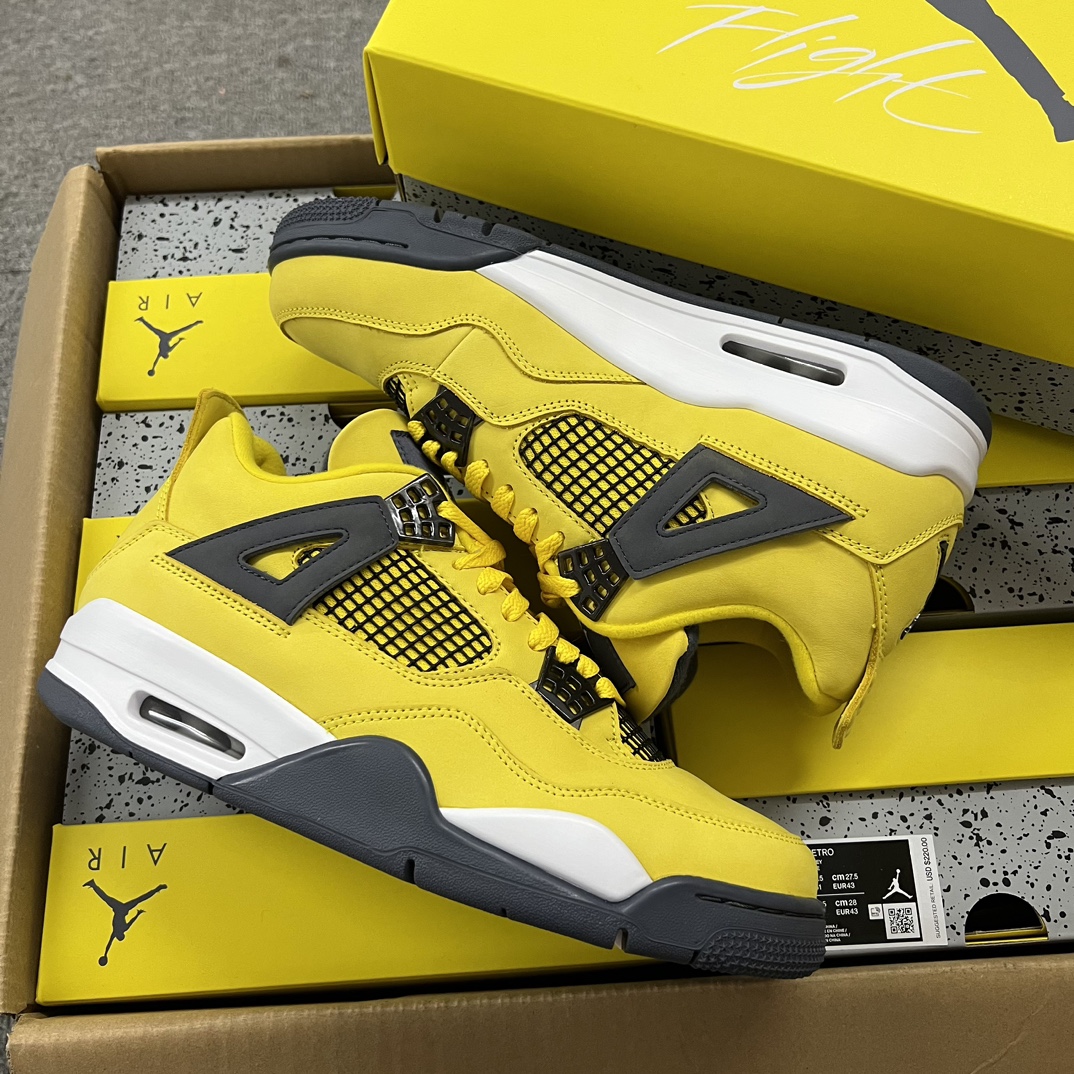 Air Jordan 4 Retro GS Lightning 2021 (GS) (LN5 A1 Batch)