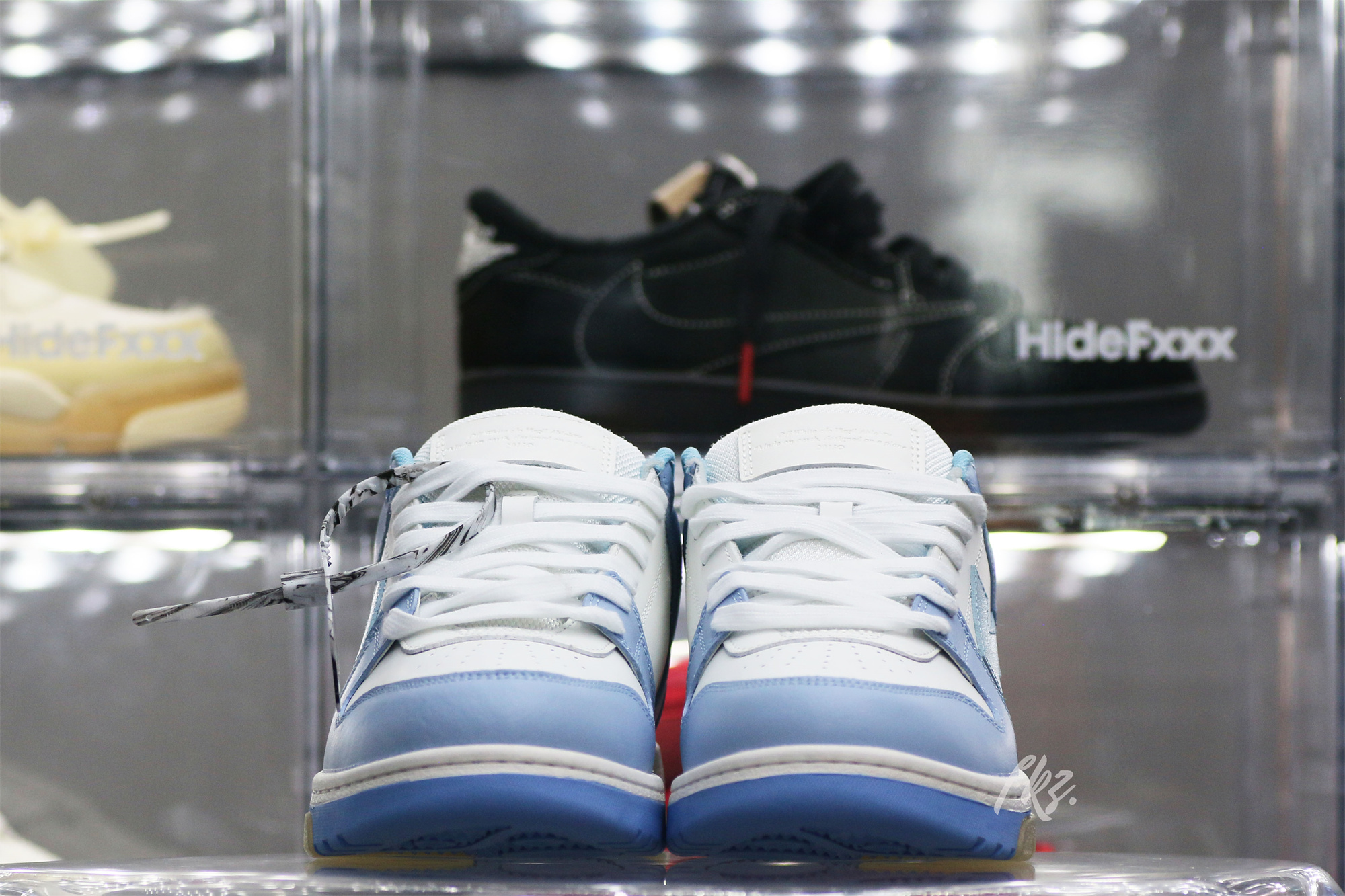 OFF-WHITE Blue & White Out Of Office Sneakers