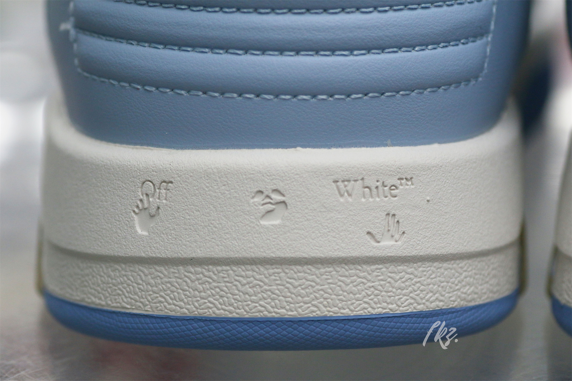 OFF-WHITE Blue & White Out Of Office Sneakers