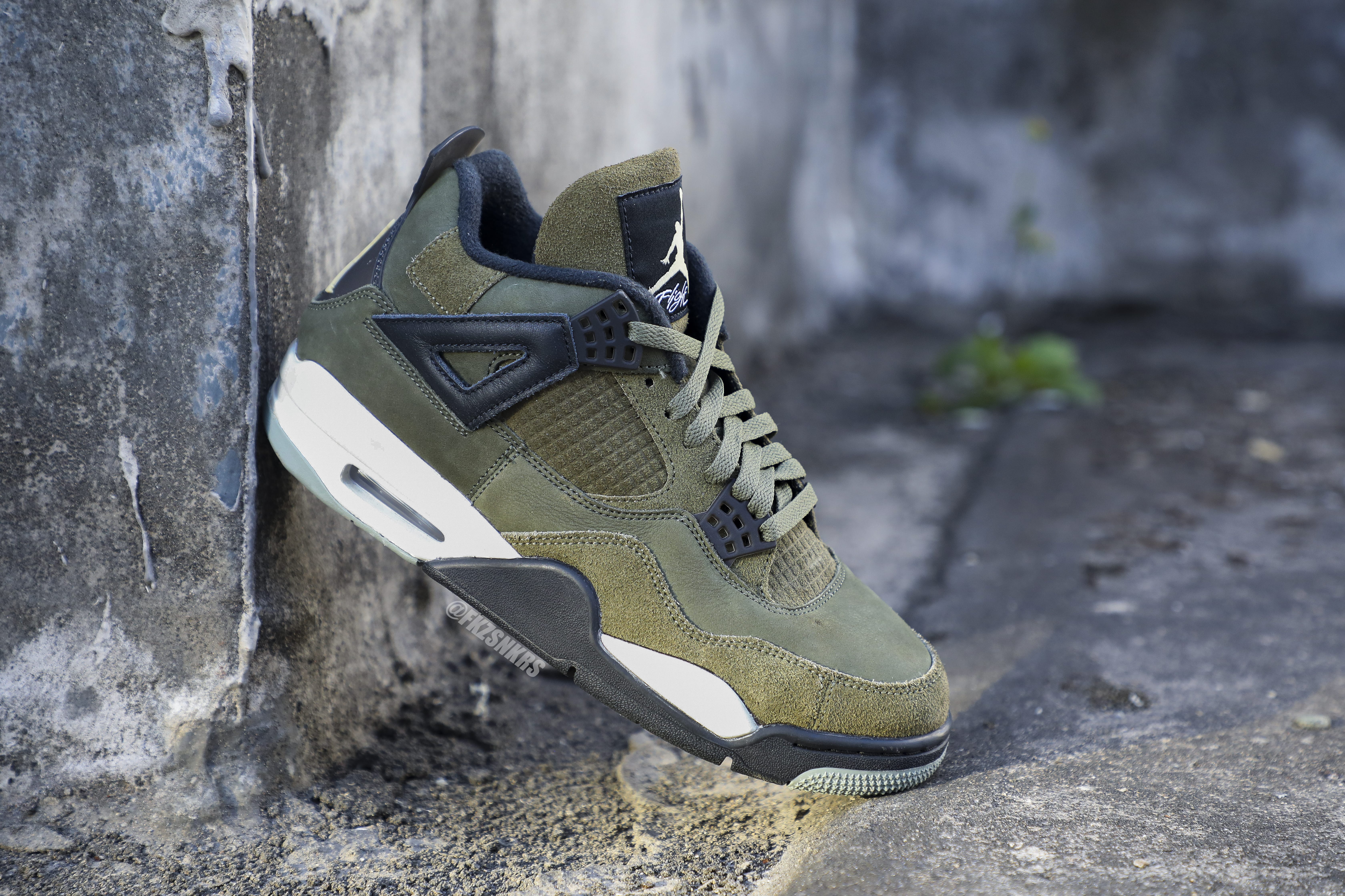 Air Jordan 4 Retro SE Craft Medium Olive (LN5 A1)