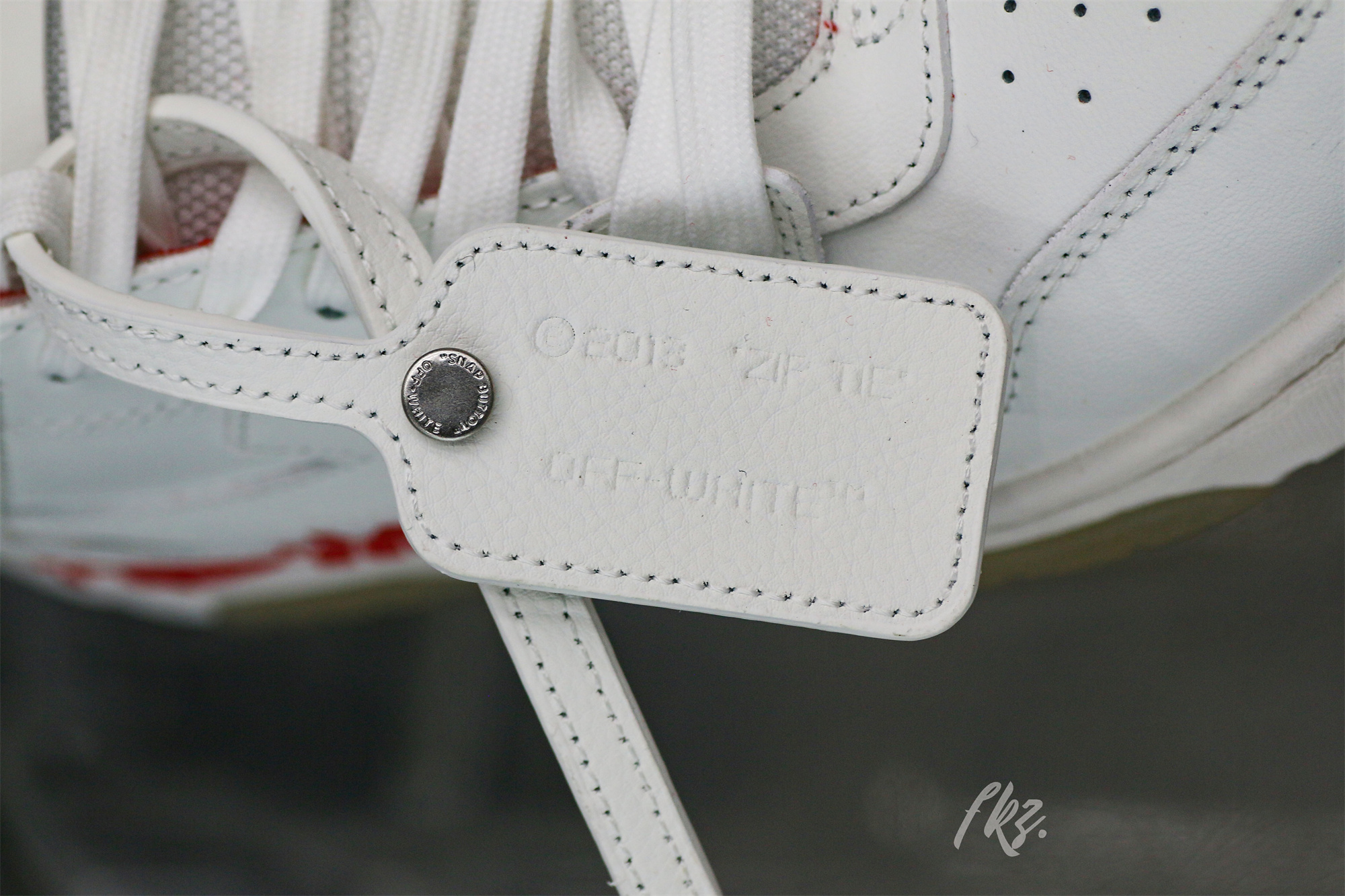 OFF-WHITE White & Red Out of Office ‘OOO’ sneakers