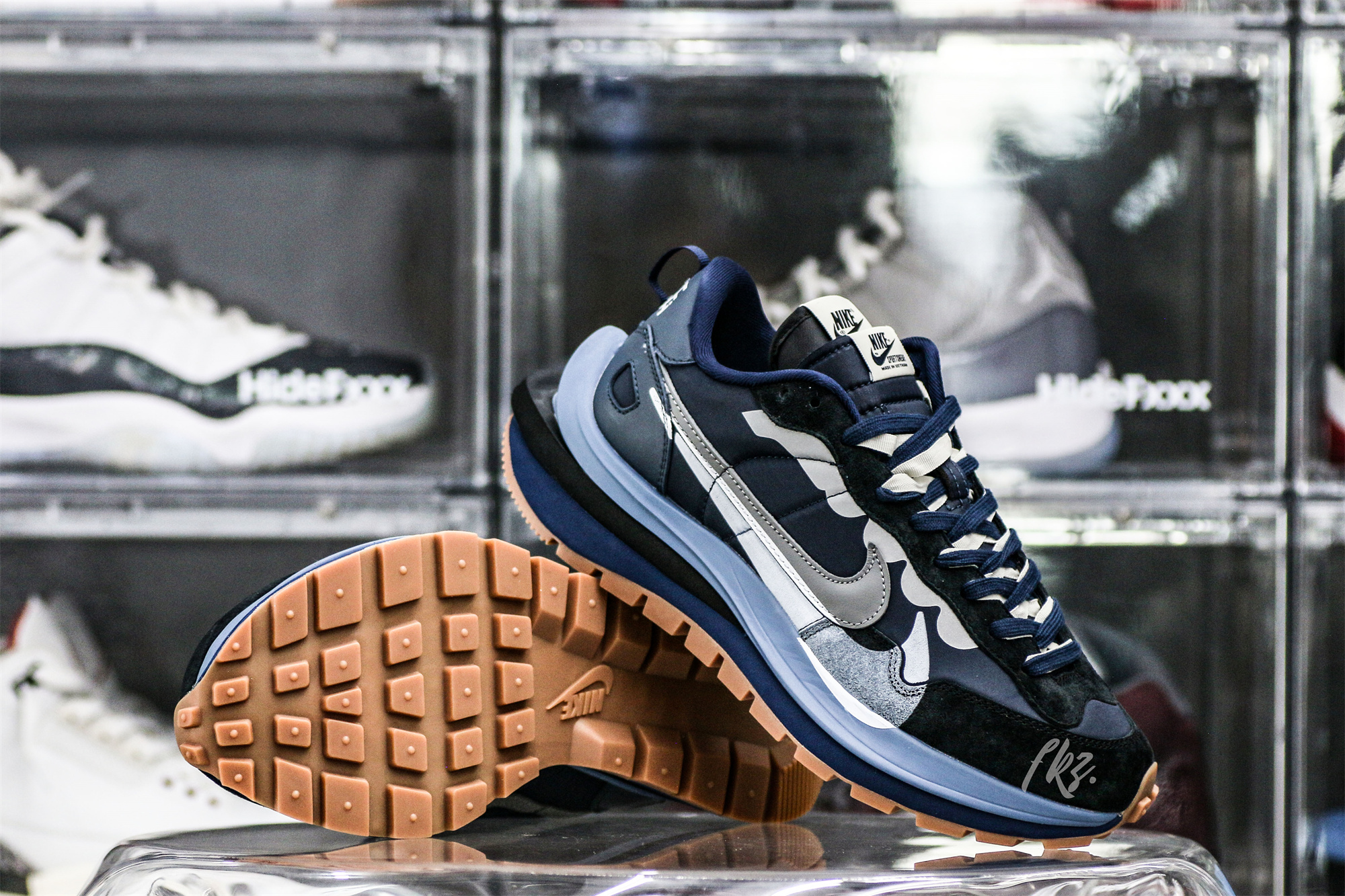 Sacai x Nike VaporWaffle 3.0 White Grey Blue