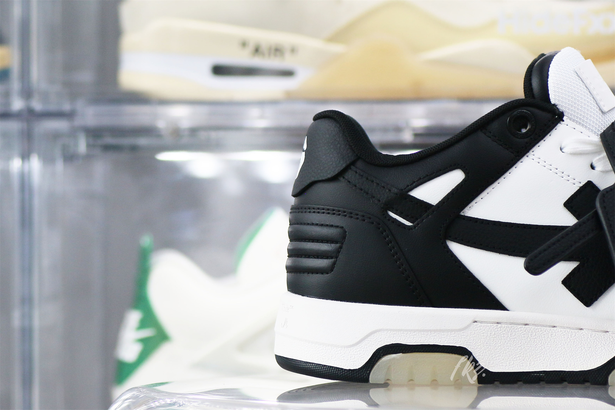OFF-WHITE Black & White Out Of Office Sneakers