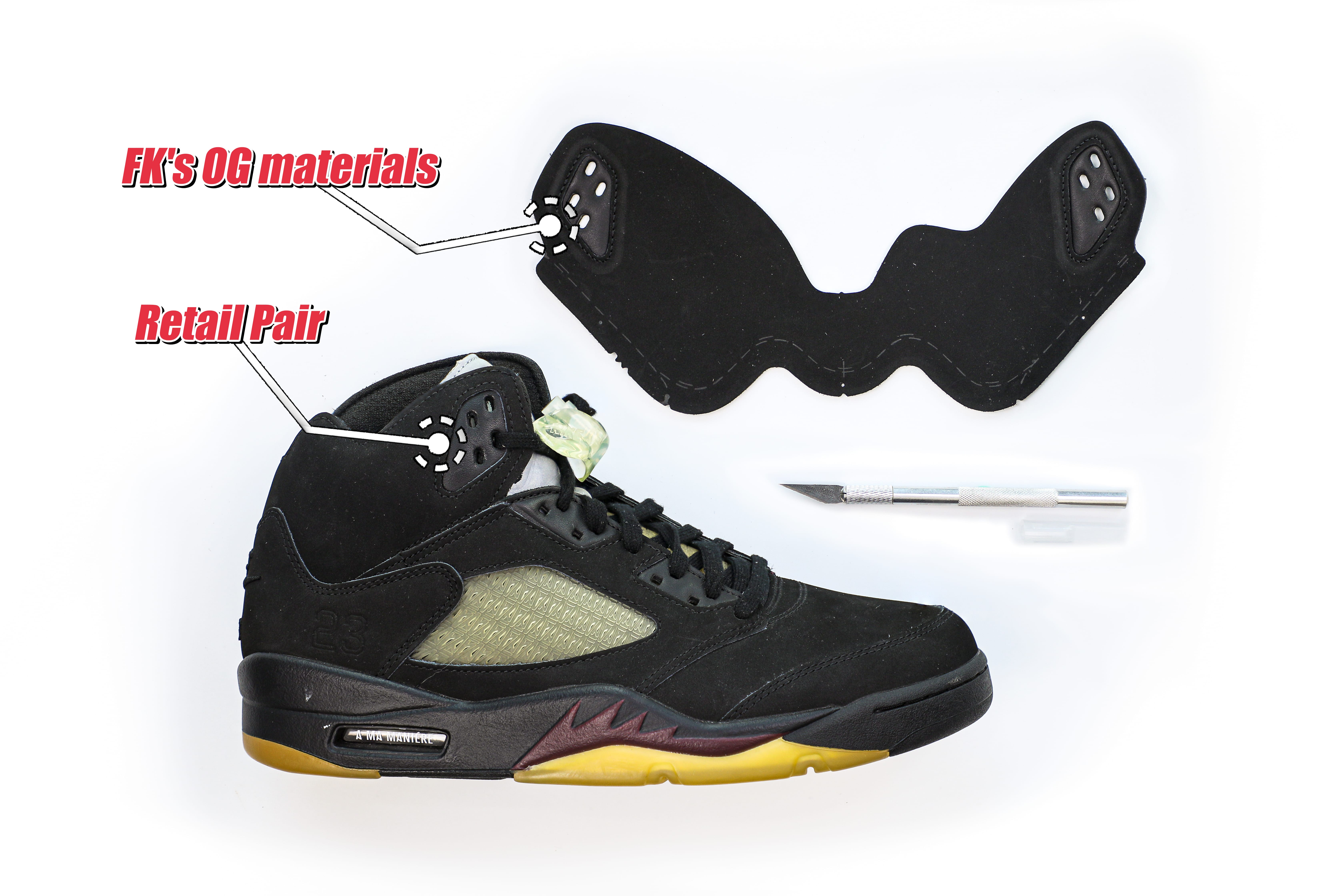 Air Jordan 5 Retro SP A Ma Maniére Black (LN5 A1)